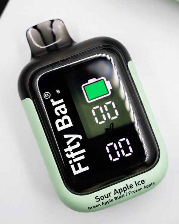 Fifty Bar Max Sour Apple Ice vape Fifty Bar Max Sour Apple Ice vape