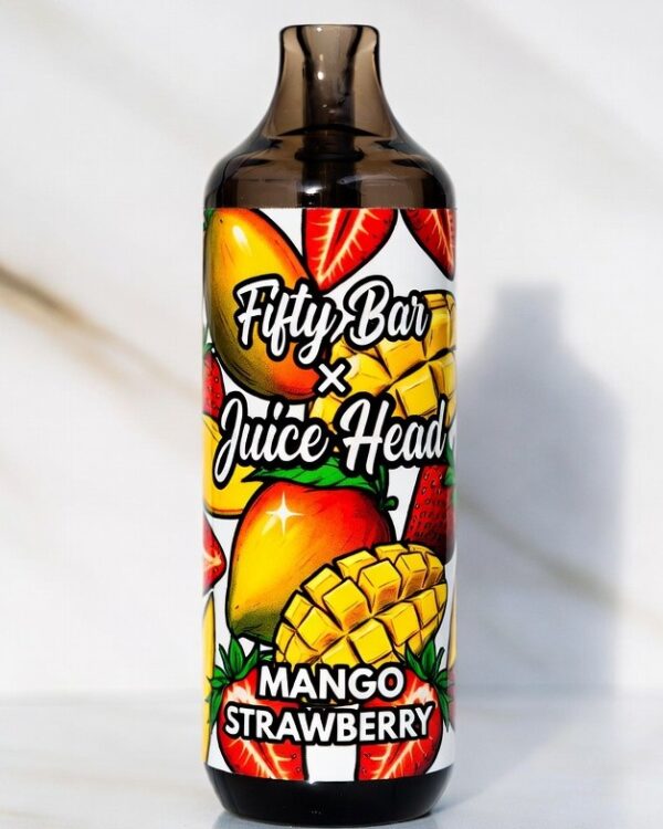 Fifty Bar x Juice Head Mango Strawberry vape Fifty Bar x Juice Head Mango Strawberry vape